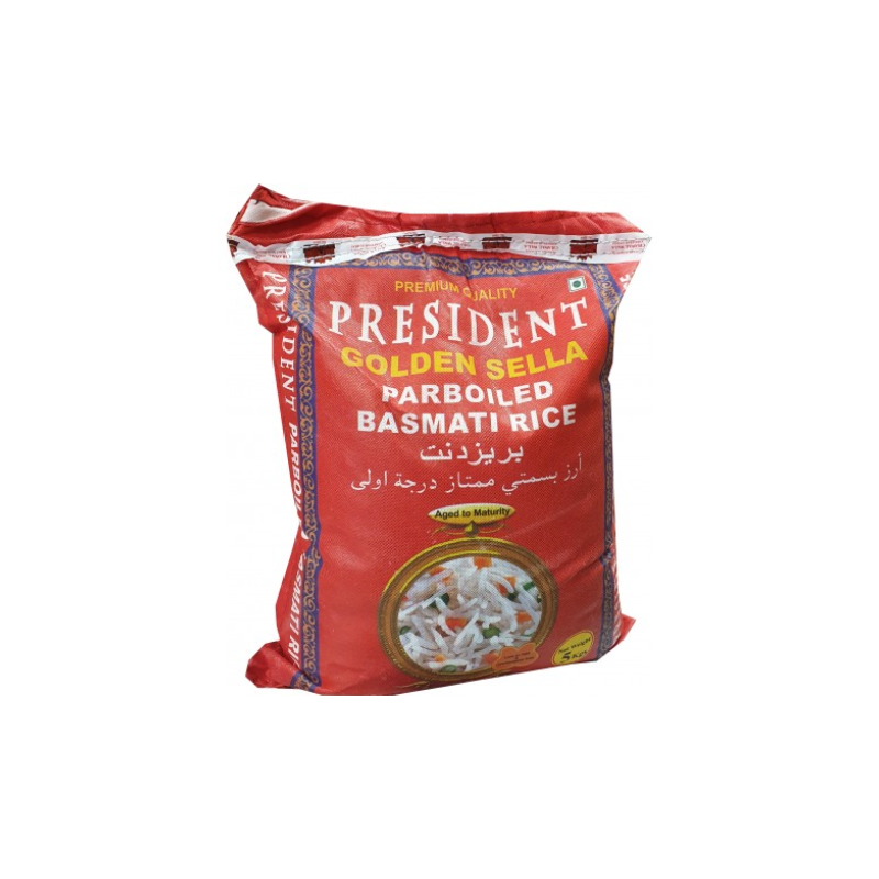 PRESIDENT BASMATI PARBOILED RICE 5 KG